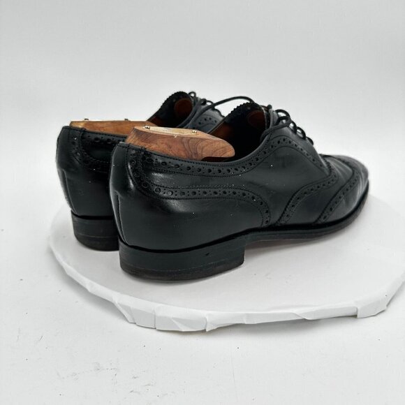 Church's English Premium Grade Men Size 8 D Black Leather Wingtip Dress Shoes - Picture 5 of 15